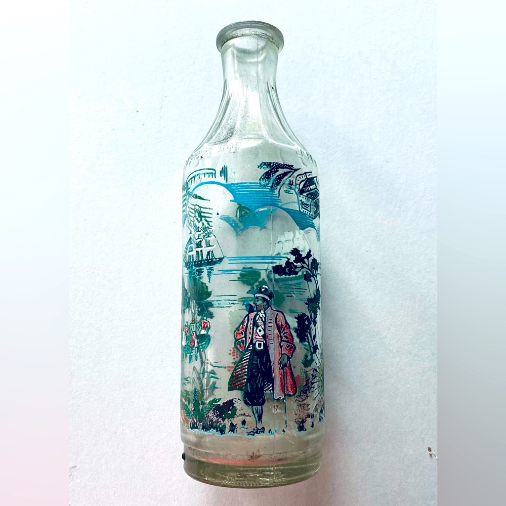 Vintage MID MOD 1951 Pirate Boat Rum Decanter Glass Liquor Bottle